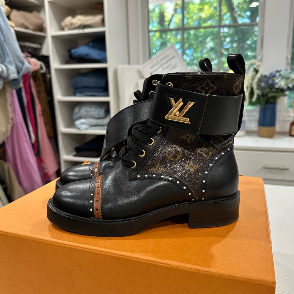 Louis Vuitton ranger boots